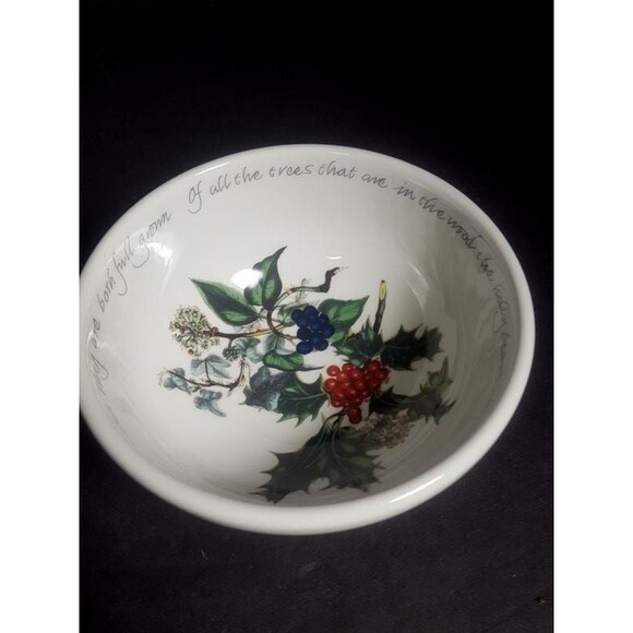 1 Portmeirion Christmas bowl, The Holly and the ivy English soup salad, cereal - Picture 7 of 8